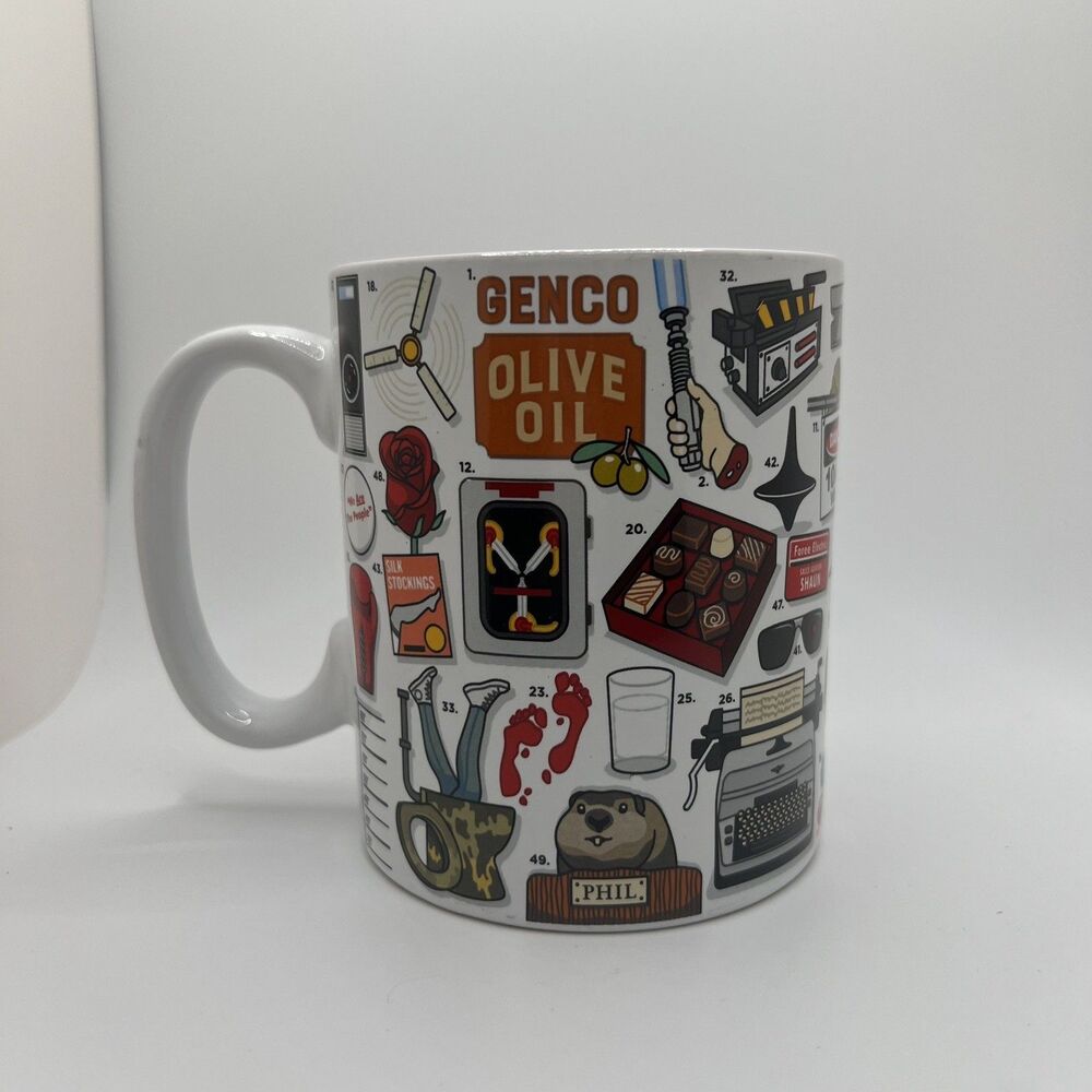 Ginger Fox Coffee Tea Novelty Mug Movie Buff Trivia Guess Office 16 oz